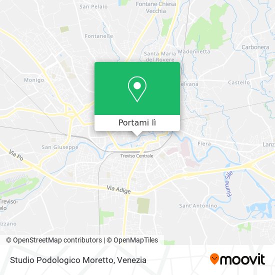 Mappa Studio Podologico Moretto