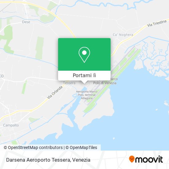 Mappa Darsena Aeroporto Tessera