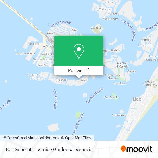 Mappa Bar Generator Venice Giudecca