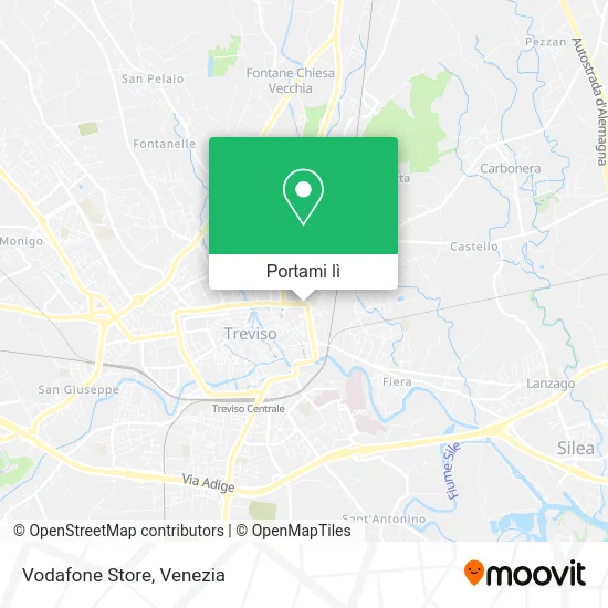 Mappa Vodafone Store