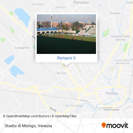 Mappa Stadio di Monigo