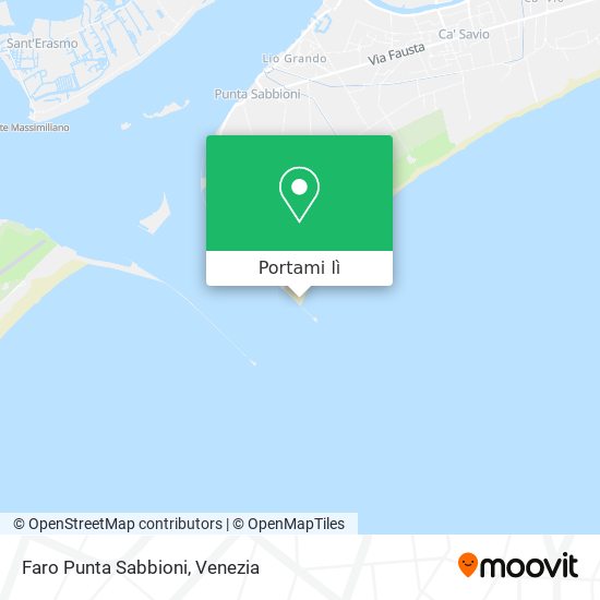 Mappa Faro Punta Sabbioni