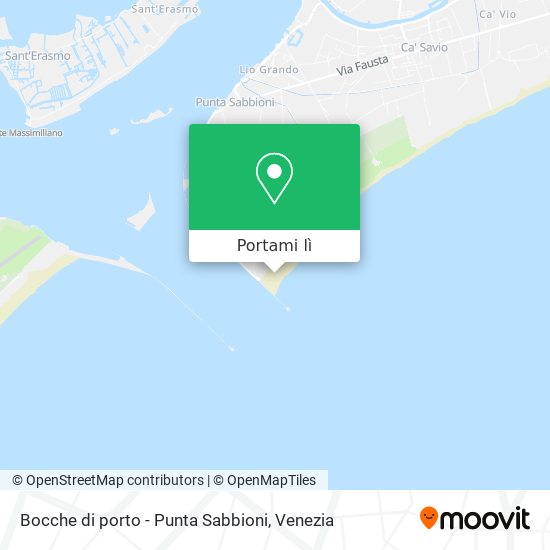 Mappa Bocche di porto - Punta Sabbioni