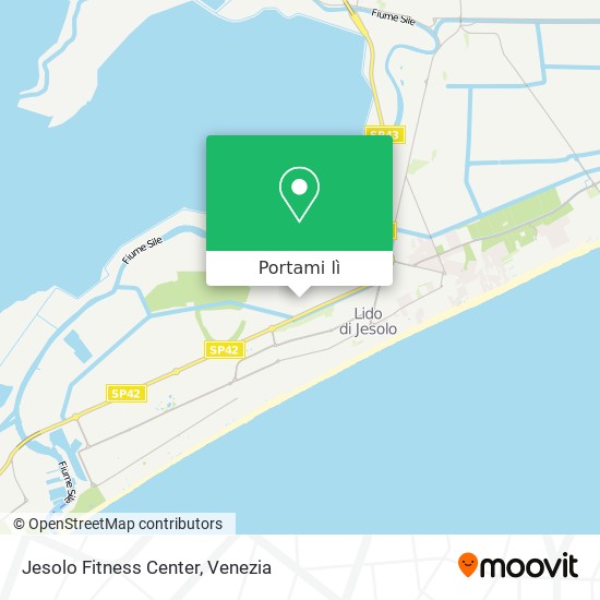 Mappa Jesolo Fitness Center