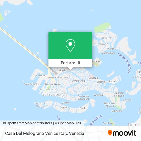 Mappa Casa Del Melograno Venice Italy