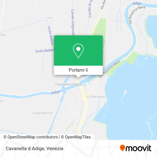 Mappa Cavanella d Adige