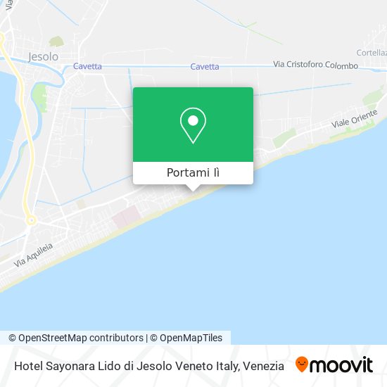 Mappa Hotel Sayonara Lido di Jesolo Veneto Italy