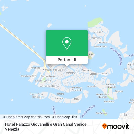 Mappa Hotel Palazzo Giovanelli e Gran Canal Venice