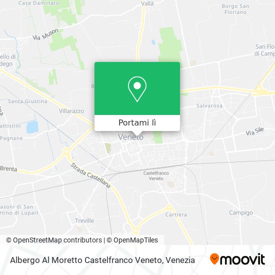 Mappa Albergo Al Moretto Castelfranco Veneto