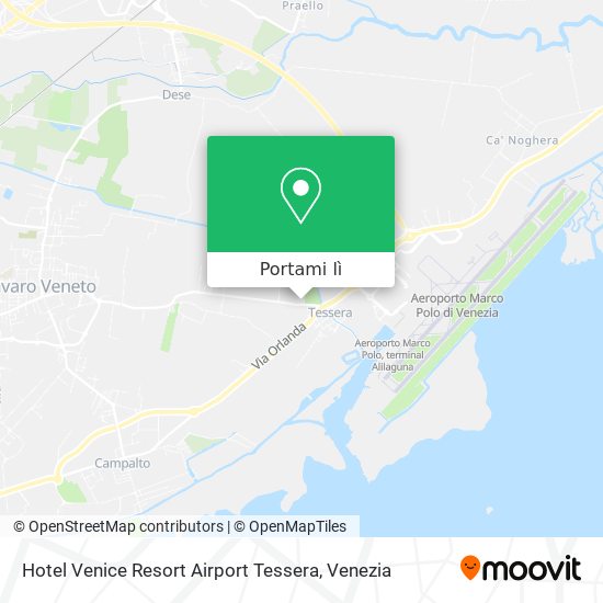 Mappa Hotel Venice Resort Airport Tessera