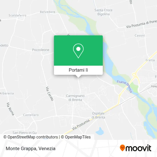 Mappa Monte Grappa