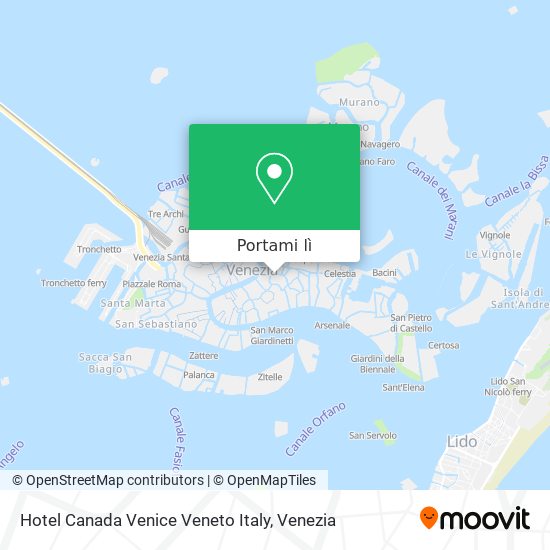 Mappa Hotel Canada Venice Veneto Italy
