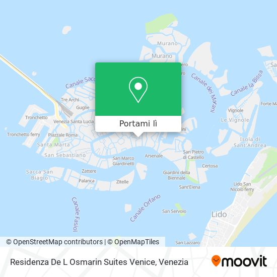 Mappa Residenza De L Osmarin Suites Venice