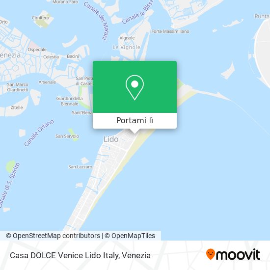 Mappa Casa DOLCE Venice Lido Italy
