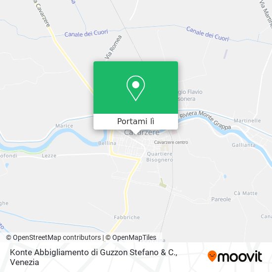 Mappa Konte Abbigliamento di Guzzon Stefano & C.