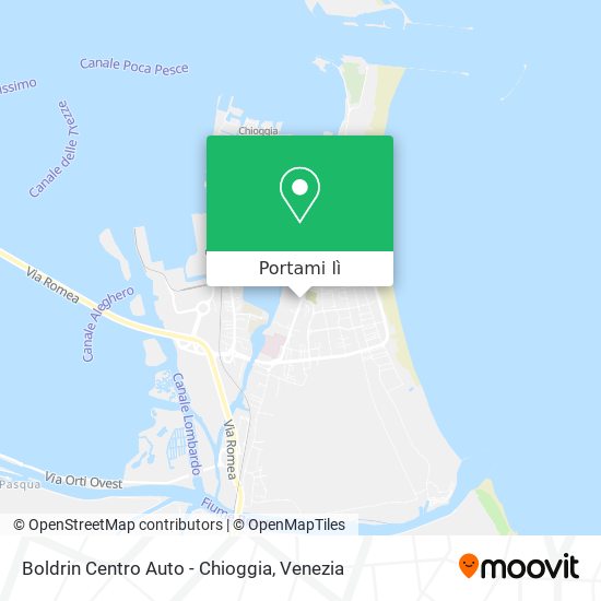 Mappa Boldrin Centro Auto - Chioggia
