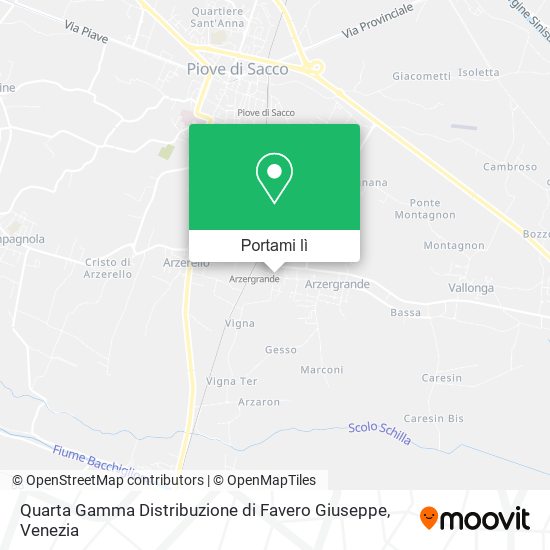 Mappa Quarta Gamma Distribuzione di Favero Giuseppe