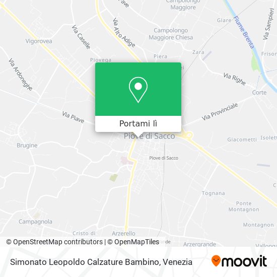 Mappa Simonato Leopoldo Calzature Bambino