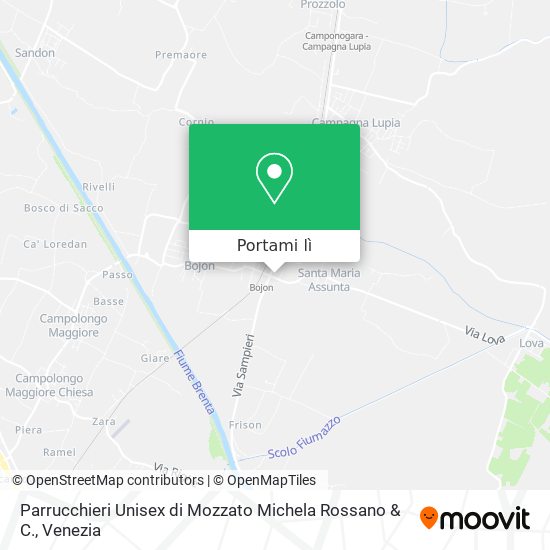 Mappa Parrucchieri Unisex di Mozzato Michela Rossano & C.