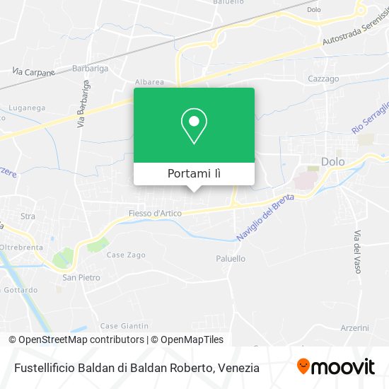 Mappa Fustellificio Baldan di Baldan Roberto