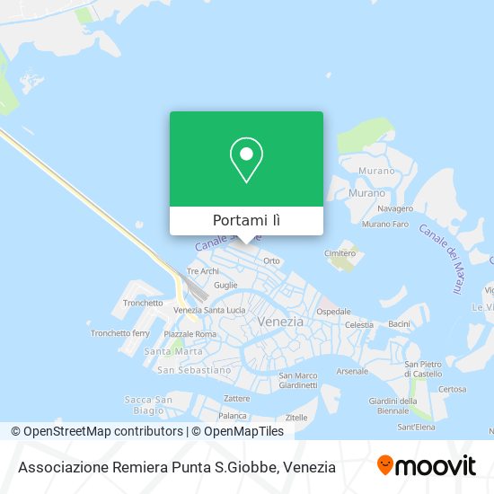 Mappa Associazione Remiera Punta S.Giobbe