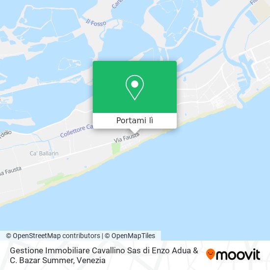 Mappa Gestione Immobiliare Cavallino Sas di Enzo Adua & C. Bazar Summer