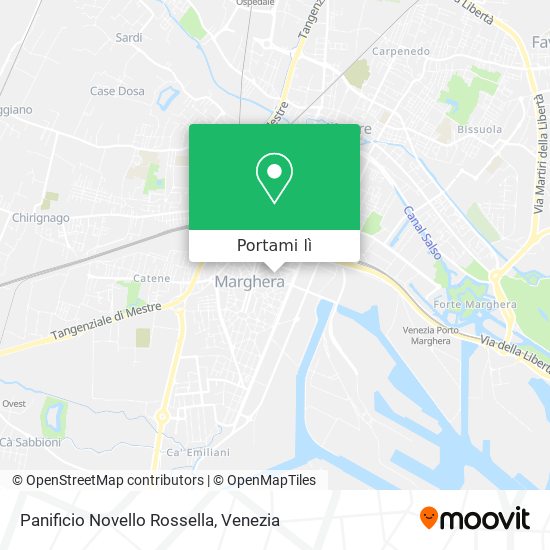 Mappa Panificio Novello Rossella
