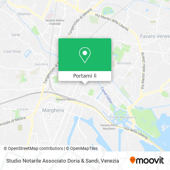 Mappa Studio Notarile Associato Doria & Sandi