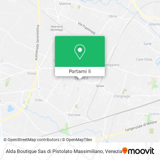 Mappa Alda Boutique Sas di Pistolato Massimiliano