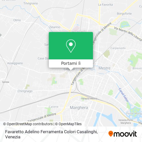 Mappa Favaretto Adelino Ferramenta Colori Casalinghi
