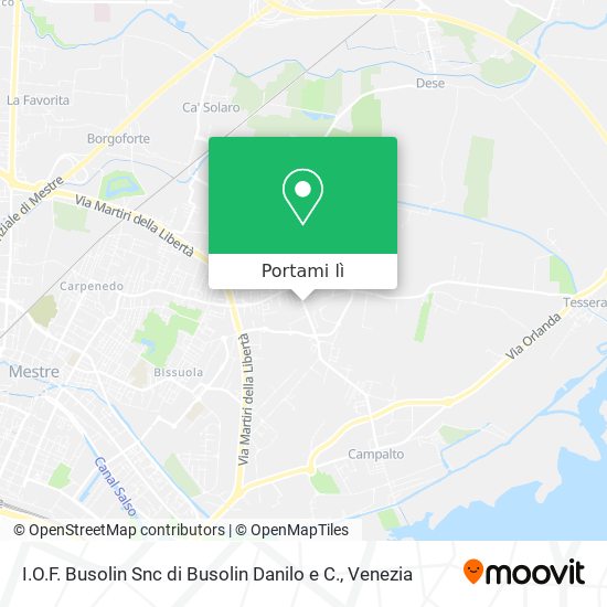 Mappa I.O.F. Busolin Snc di Busolin Danilo e C.