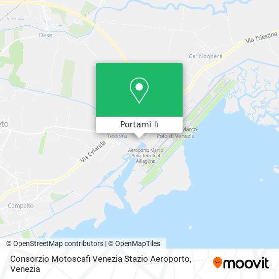Mappa Consorzio Motoscafi Venezia Stazio Aeroporto