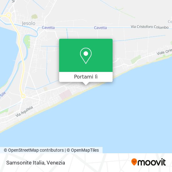 Mappa Samsonite Italia