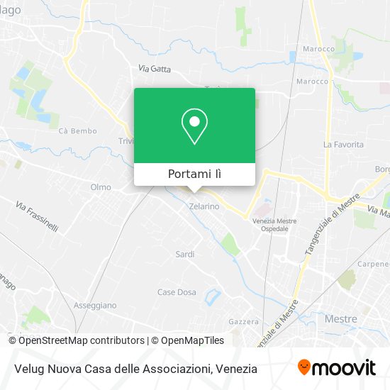 Mappa Velug Nuova Casa delle Associazioni