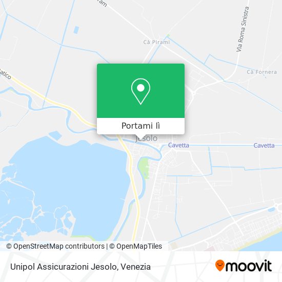 Mappa Unipol Assicurazioni Jesolo