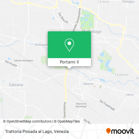 Mappa Trattoria Posada al Lago
