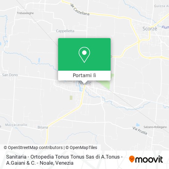 Mappa Sanitaria - Ortopedia Tonus Tonus Sas di A.Tonus - A.Gaiani & C. - Noale