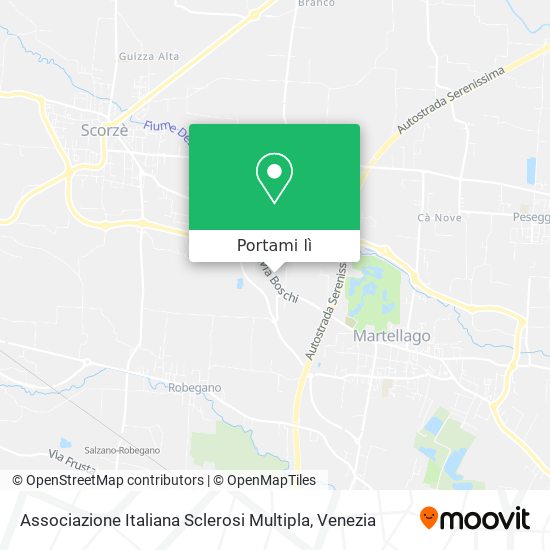 Mappa Associazione Italiana Sclerosi Multipla