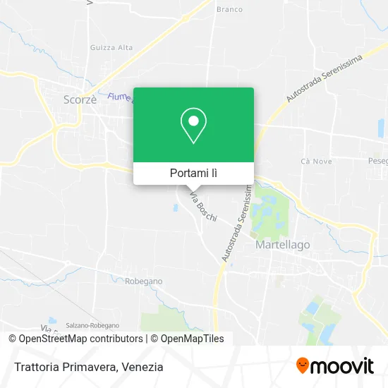 Mappa Trattoria Primavera