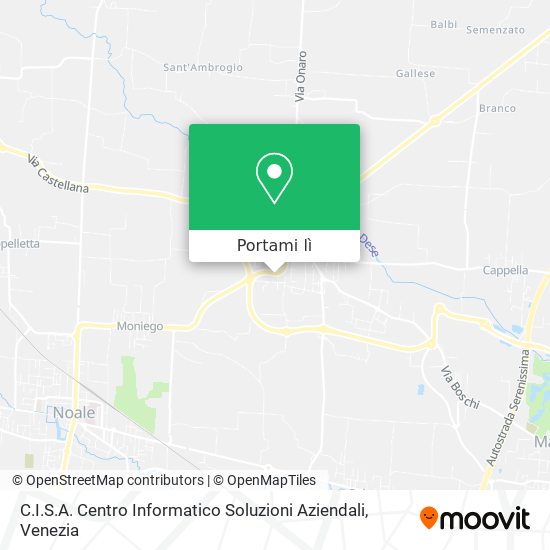 Mappa C.I.S.A. Centro Informatico Soluzioni Aziendali