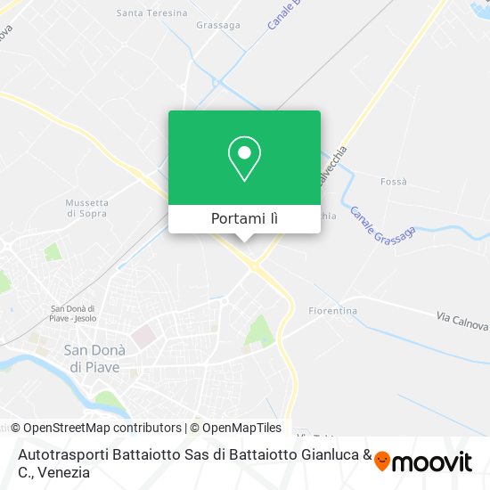 Mappa Autotrasporti Battaiotto Sas di Battaiotto Gianluca & C.