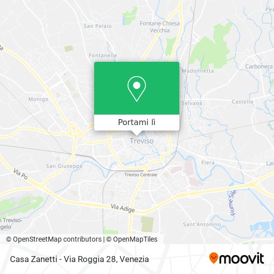 Mappa Casa Zanetti - Via Roggia 28