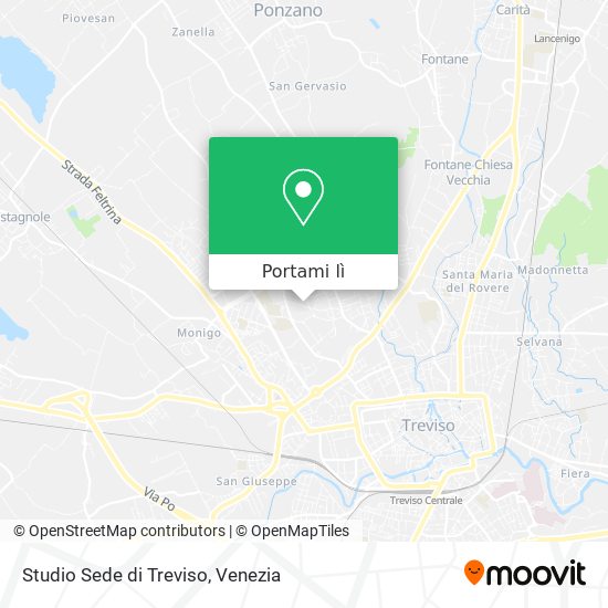 Mappa Studio Sede di Treviso