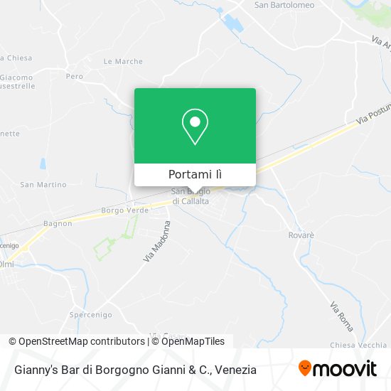 Mappa Gianny's Bar di Borgogno Gianni & C.