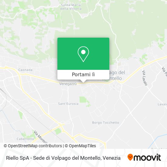 Mappa Riello SpA - Sede di Volpago del Montello