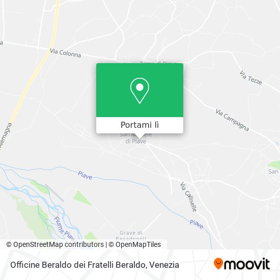 Mappa Officine Beraldo dei Fratelli Beraldo