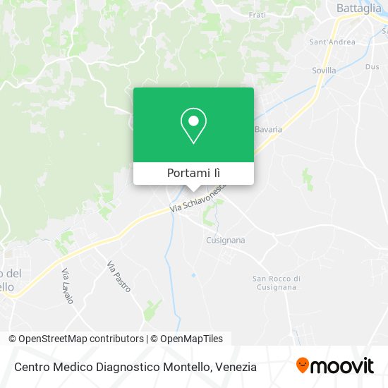 Mappa Centro Medico Diagnostico Montello