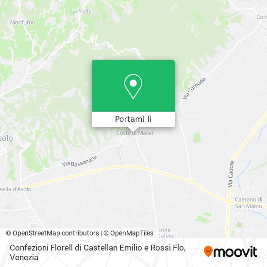 Mappa Confezioni Florell di Castellan Emilio e Rossi Flo