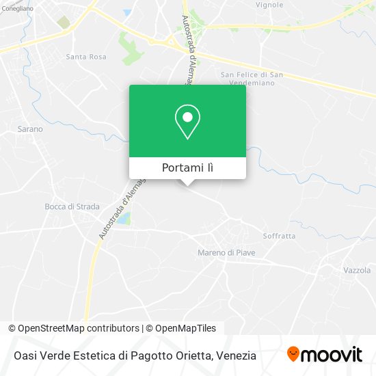 Mappa Oasi Verde Estetica di Pagotto Orietta