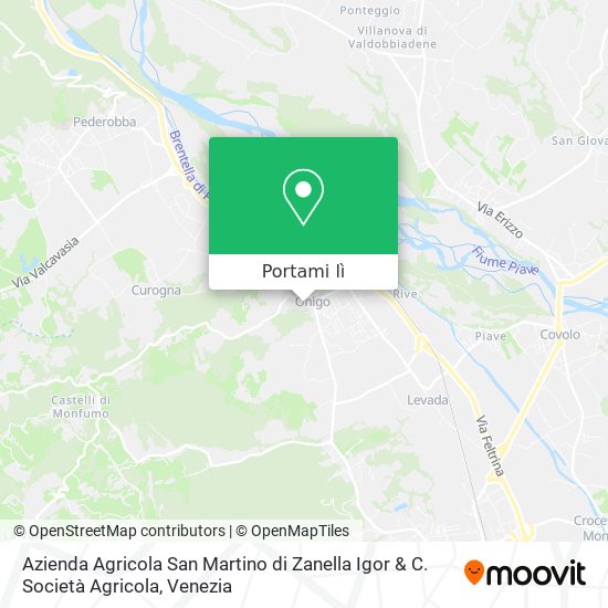 Mappa Azienda Agricola San Martino di Zanella Igor & C. Società Agricola
